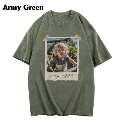 Birthday Gift - Personalized Birthday Washed T-Shirt