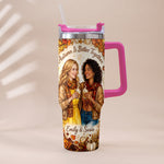Autumn Is Better Together - Personalized Bestie Tumbler With Handle