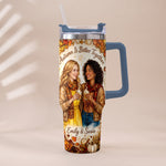 Autumn Is Better Together - Personalized Bestie Tumbler With Handle