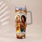 Autumn Is Better Together - Personalized Bestie Tumbler With Handle