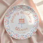 Birthday Gift - Personalized Birthday Ceramic Round Plate