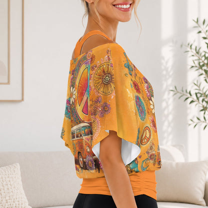 Hippie Souls - Personalized Hippie Off-Shoulder Top Set