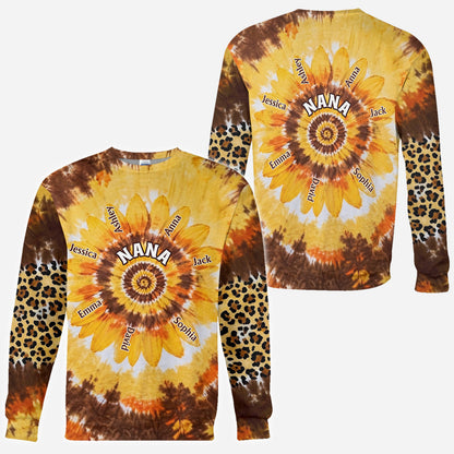 Grandms's Little Sunflower - Personalized Grandma All Over Shirt