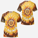 Grandms's Little Sunflower - Personalized Grandma All Over Shirt