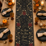 Two Hearts One Flame Bound Forever - Personalized Dragon Table Runner Custom Shape