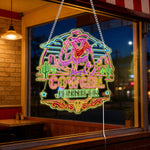 USB-Operated Neon Cowgirl Cowboy Sign - Personalized Cowgirl Neon LED Light Sign
