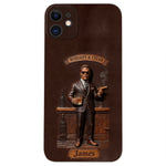 Whiskey And Cigar - Personalized Whisky 3D Embossed Leather Phone Case