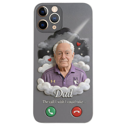 The Call I Wish I Could Take... - Personalized Memorial Leather Phone Case