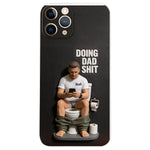 Doing Dad Shit - Personalized Father 3D Embossed Leather Phone Case