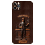 Whiskey And Cigar - Personalized Whisky 3D Embossed Leather Phone Case