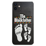 The Blackfather - Personalized Father 3D Embossed Leather Phone Case
