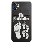 The Blackfather - Personalized Father 3D Embossed Leather Phone Case