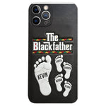 The Blackfather - Personalized Father 3D Embossed Leather Phone Case