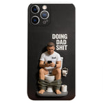 Doing Dad Shit - Personalized Father 3D Embossed Leather Phone Case