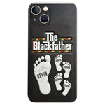 The Blackfather - Personalized Father 3D Embossed Leather Phone Case