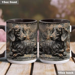 Love Dachshunds - Personalized Dachshund Accent Mug