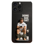 Doing Dad Shit - Personalized Father 3D Embossed Leather Phone Case