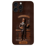 Whiskey And Cigar - Personalized Whisky 3D Embossed Leather Phone Case