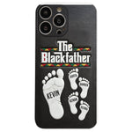 The Blackfather - Personalized Father 3D Embossed Leather Phone Case