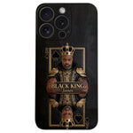 Black King - Personalized African American 3D Embossed Leather Phone Case