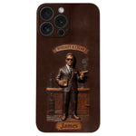 Whiskey And Cigar - Personalized Whisky 3D Embossed Leather Phone Case