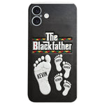 The Blackfather - Personalized Father 3D Embossed Leather Phone Case