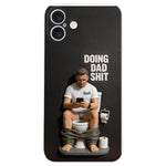 Doing Dad Shit - Personalized Father 3D Embossed Leather Phone Case