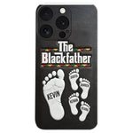 The Blackfather - Personalized Father 3D Embossed Leather Phone Case