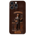 Whiskey And Cigar - Personalized Whisky 3D Embossed Leather Phone Case