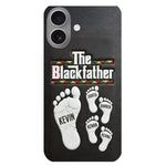 The Blackfather - Personalized Father 3D Embossed Leather Phone Case