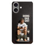 Doing Dad Shit - Personalized Father 3D Embossed Leather Phone Case
