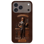 Whiskey And Cigar - Personalized Whisky 3D Embossed Leather Phone Case