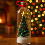 Christmas Tree Message in a Bottle Recording – Recordable Christmas Ornament with Voice Playback Cor