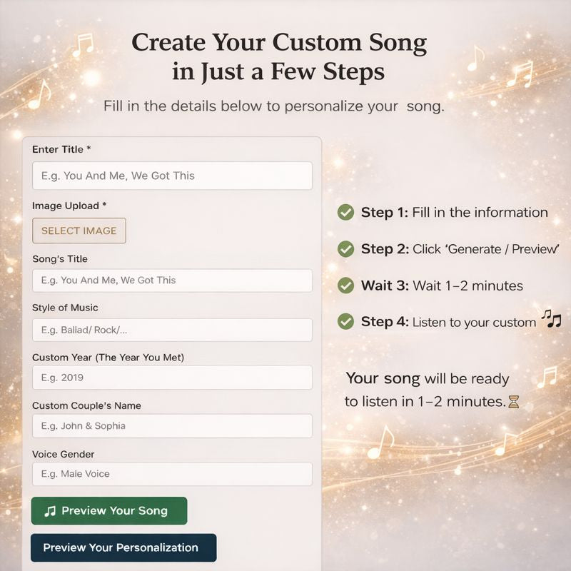 Baby We're Perfect Customize Your Own Song - Personalized Couple Transparent Car Ornament