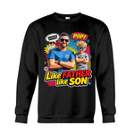 Popart Style Gift - Personalized Father T-shirt And Hoodie