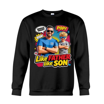Popart Style Gift - Personalized Father T-shirt And Hoodie
