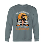 My Broom Broke Funny Halloween - Personalized Car Lover T-shirt And Hoodie
