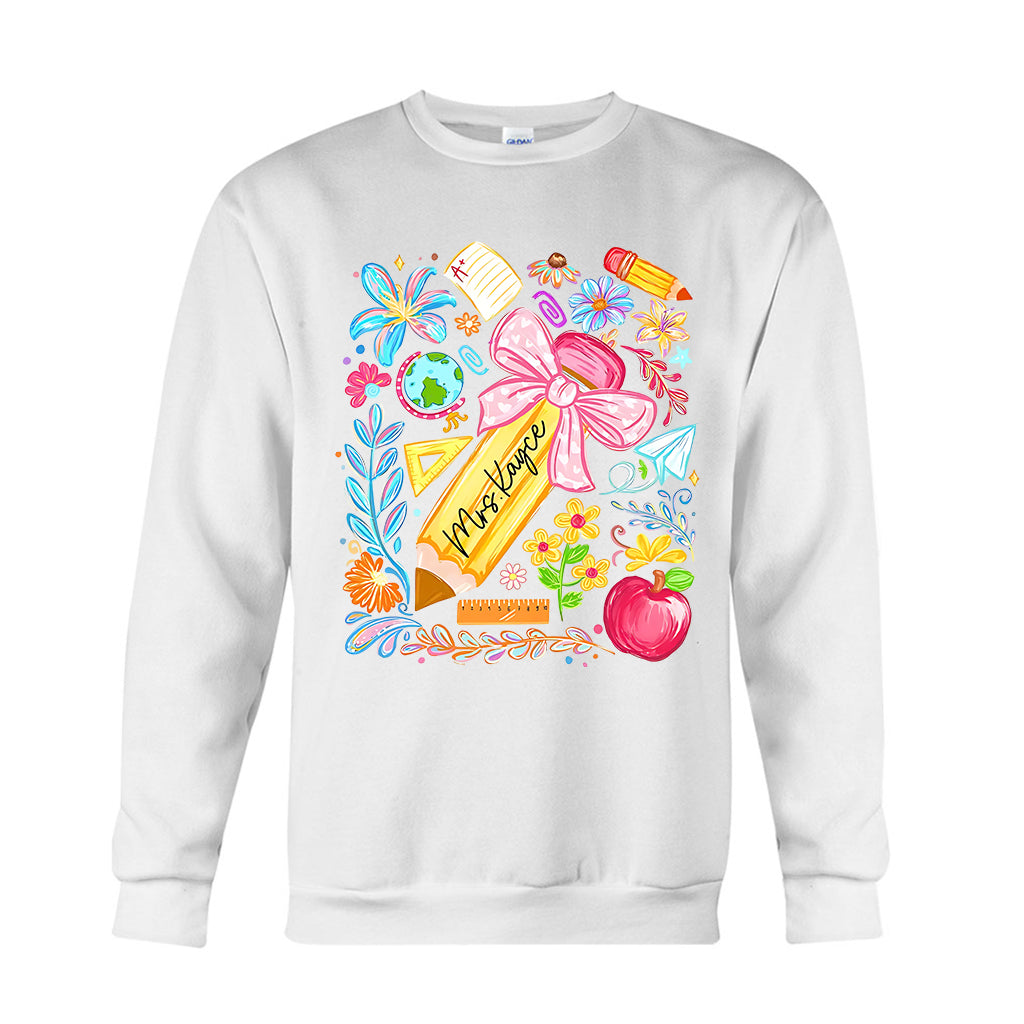 Back To School, Teacher Gift Idea - Personalized Teacher T-shirt And Hoodie