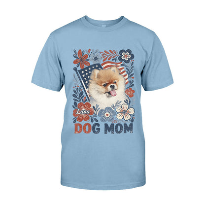 Dog Mom In This 4th Of July - Personalized Dog T-shirt And Hoodie