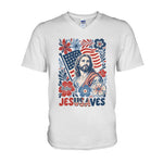 Jesusaves Floral 4th Of July - Personalized Christian T-shirt And Hoodie