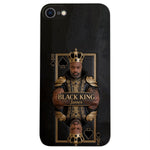 Black King - Personalized African American 3D Embossed Leather Phone Case