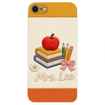 Teacher Gifts - Personalized Teacher 3D Embossed Leather Phone Case