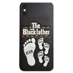 The Blackfather - Personalized Father 3D Embossed Leather Phone Case