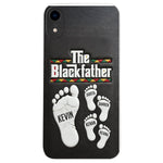 The Blackfather - Personalized Father 3D Embossed Leather Phone Case