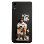 Doing Dad Shit - Personalized Father 3D Embossed Leather Phone Case