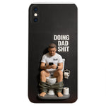 Doing Dad Shit - Personalized Father 3D Embossed Leather Phone Case