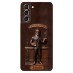 Whiskey And Cigar - Personalized Whisky 3D Embossed Leather Phone Case