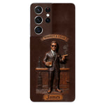 Whiskey And Cigar - Personalized Whisky 3D Embossed Leather Phone Case