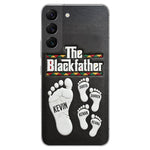 The Blackfather - Personalized Father 3D Embossed Leather Phone Case