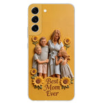 Best Mom Ever - Personalized Mother 3D Embossed Leather Phone Case